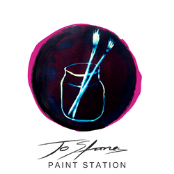Central Coast Art Class Studio Jo Stanes Paint Station