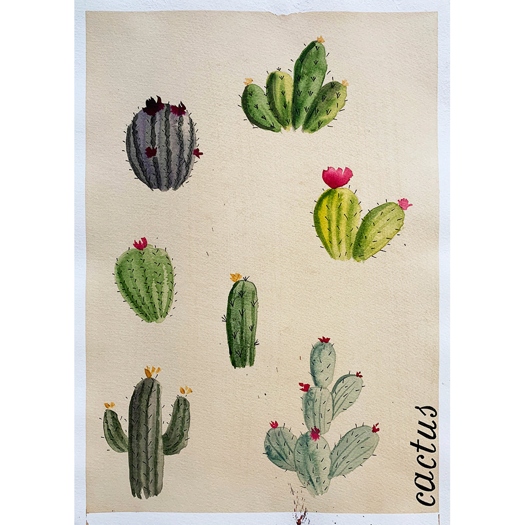 Painting Cactus - Online Art Class